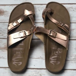 MadLove rose gold sandals